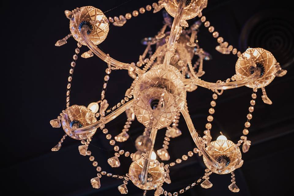 Chandelier under view