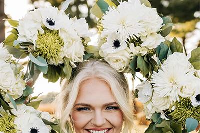 Surrounded by flowers