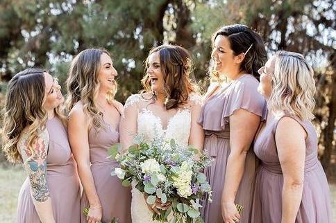 Beautiful bridal party