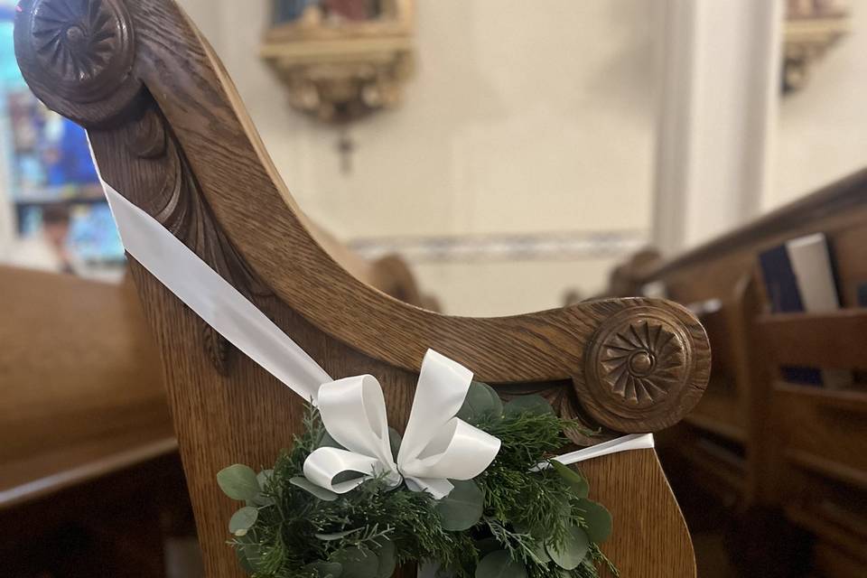 Pew Decor