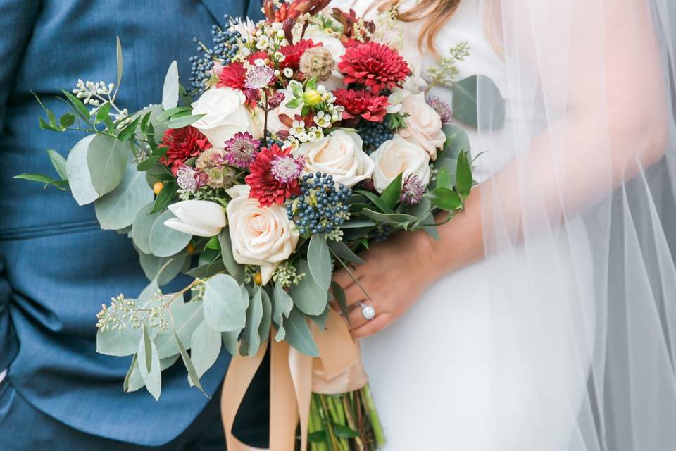 Bride and Groom Florals