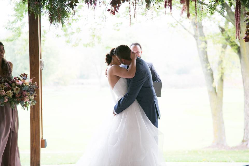 Couple first dance