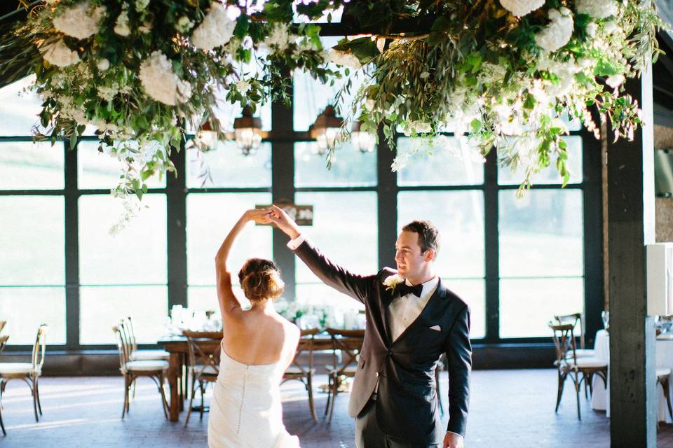 Couple first dance