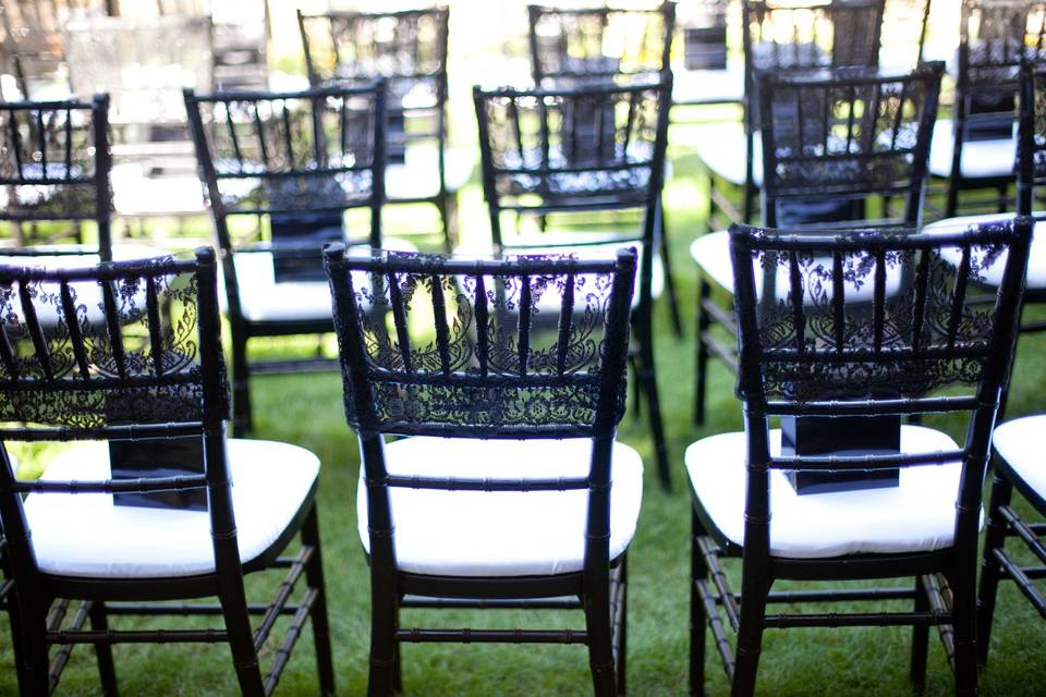 Ceremony Chairs setup