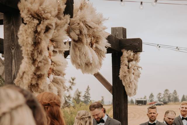 The wedding arbor