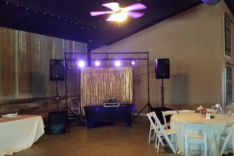 Set up and ready to pack the dancefloor