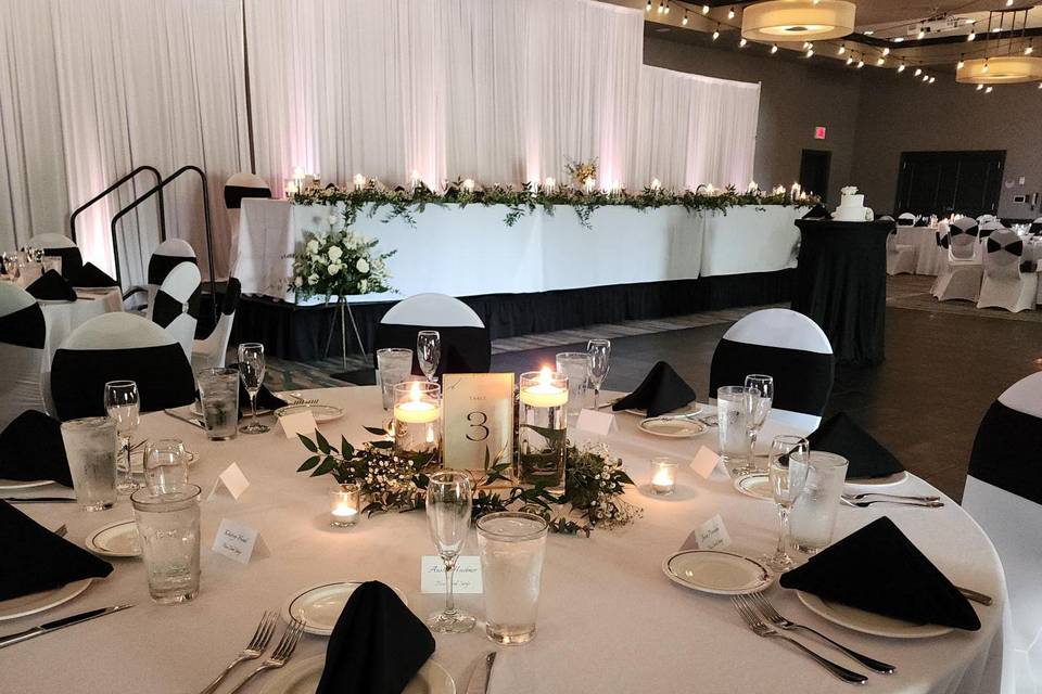 Reception w premiumcenterpiece