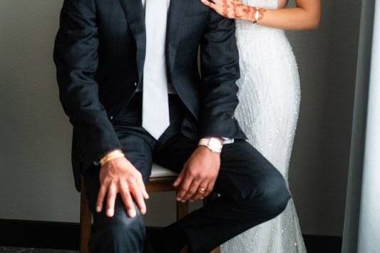 Bride and groom presidential