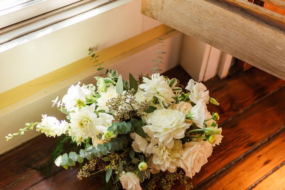 White Dahlia Bouquet