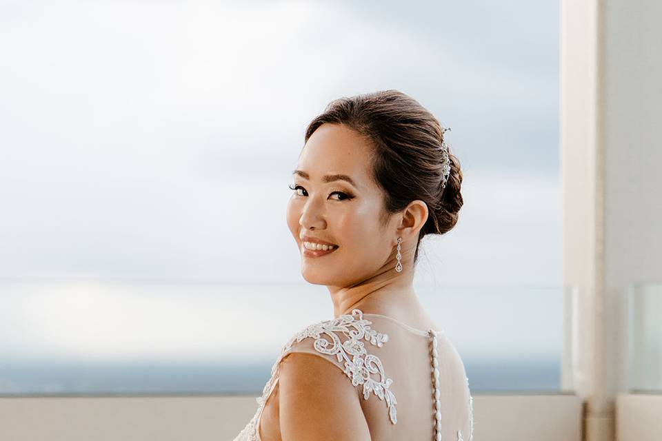 African-American Bridal Updo
