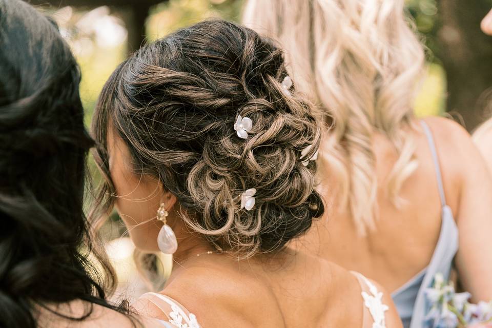 Textured updo