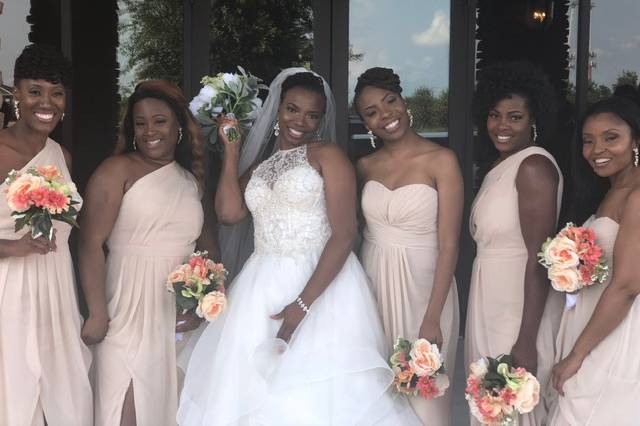 Happy bride