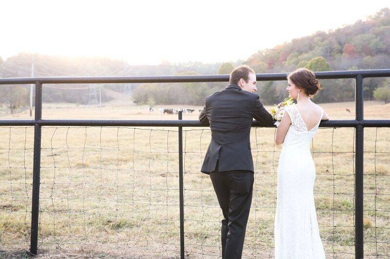 Newlyweds biking