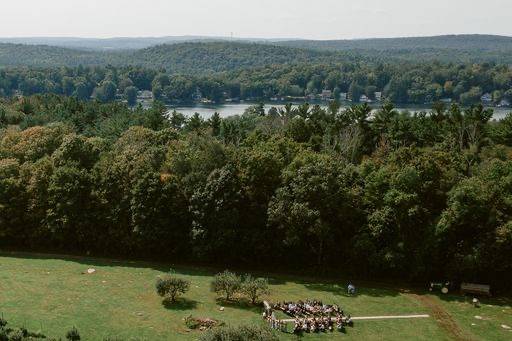 Ceremony site via drone