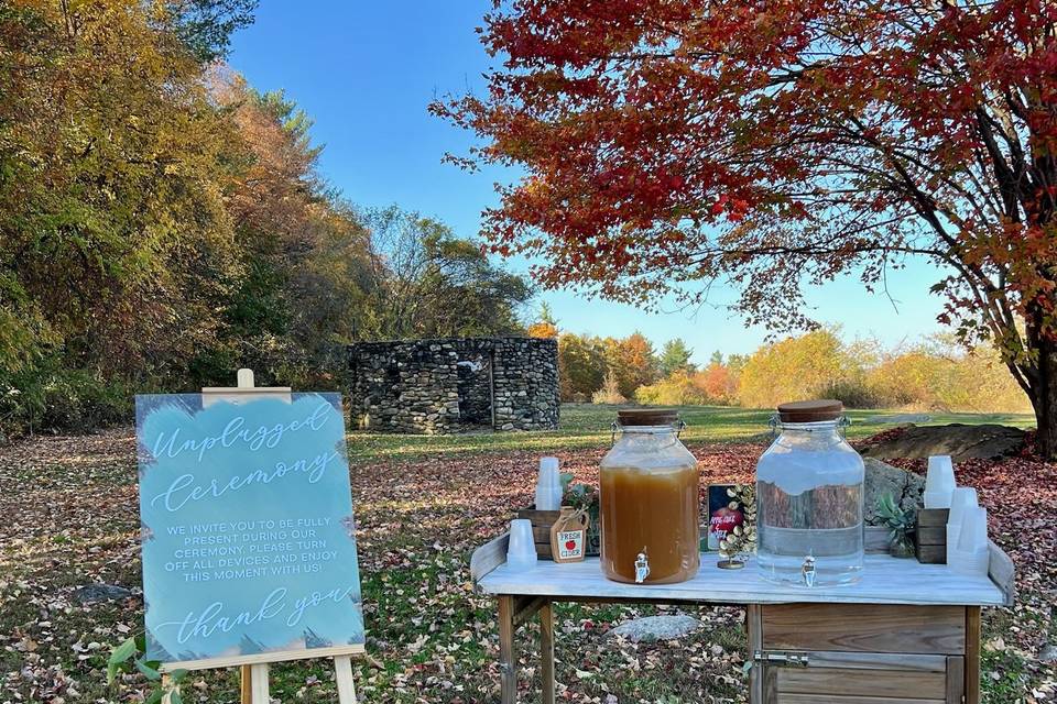 Cider stand during Fall