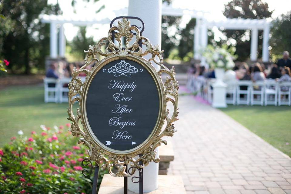 Wedding signage