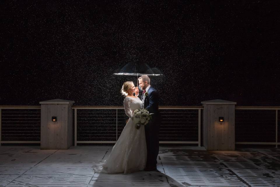 Gloucester Snow Wedding Photo