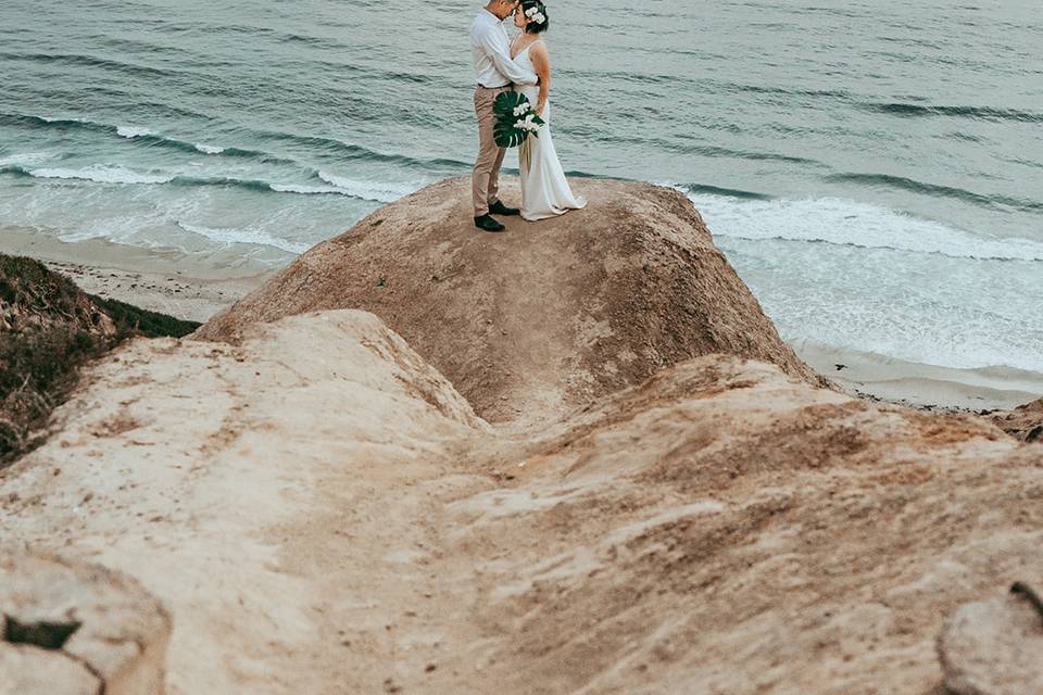 Beach, engagement, California