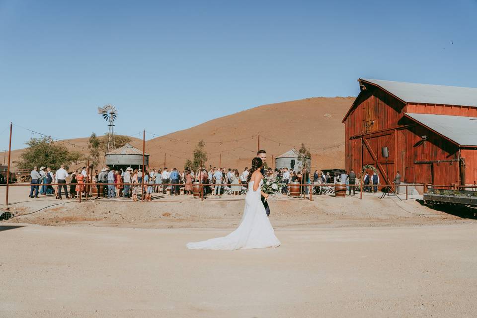 Ceremony, ranch, wedding