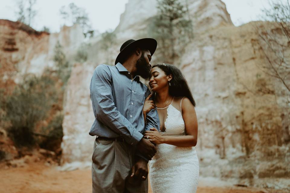 Forehead kiss