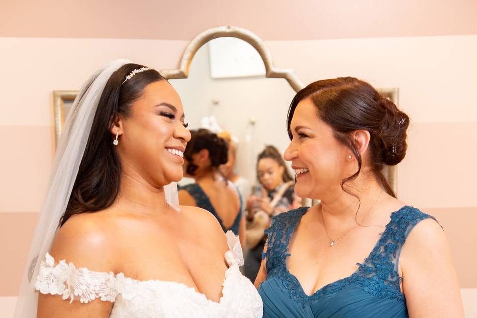 Mom and bride