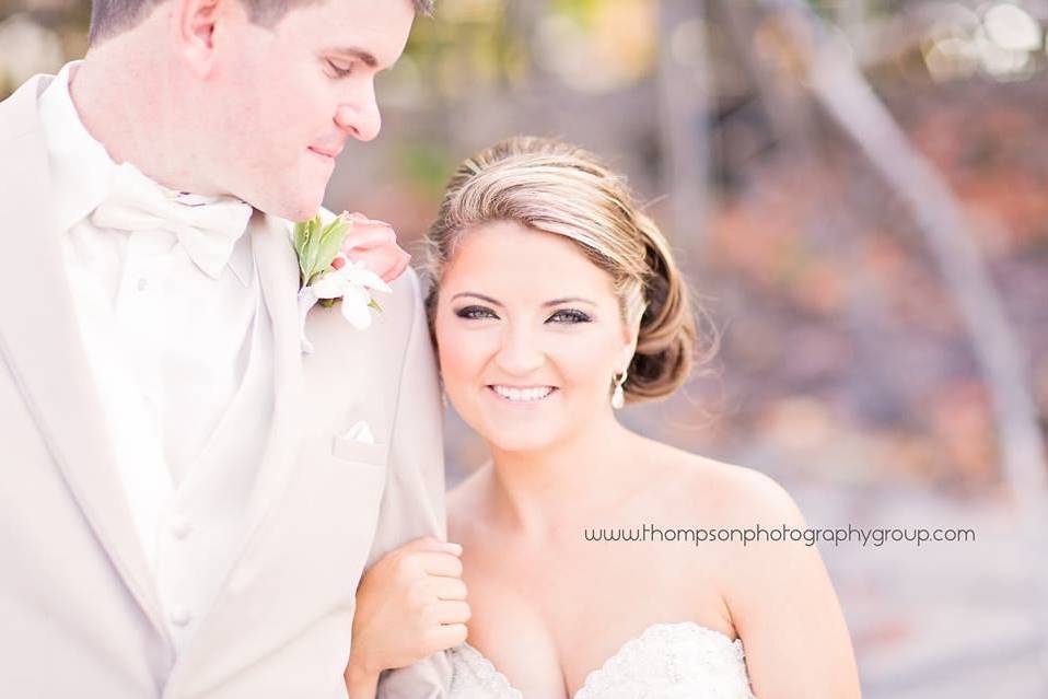 Looking at the bride