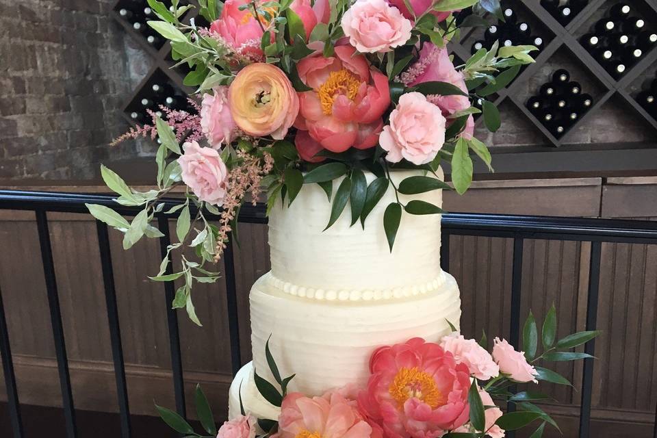 Floral Wedding Cake