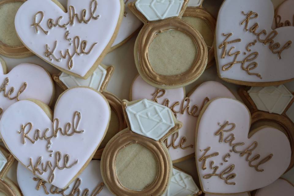 Heart and Ring Cookies