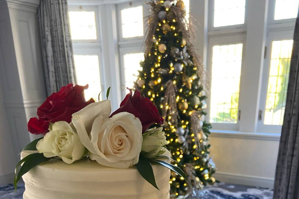 3 Tier with Buttercream Flower