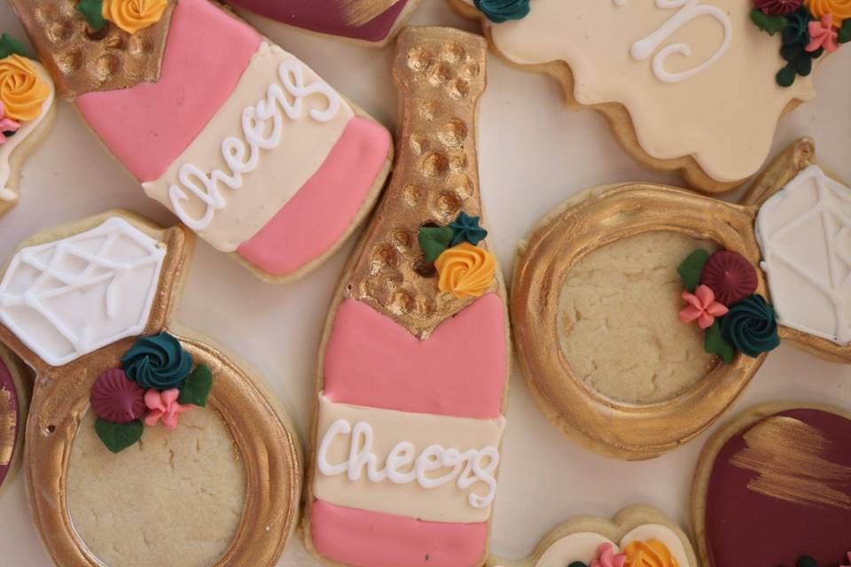 Champagne Wedding Cookies