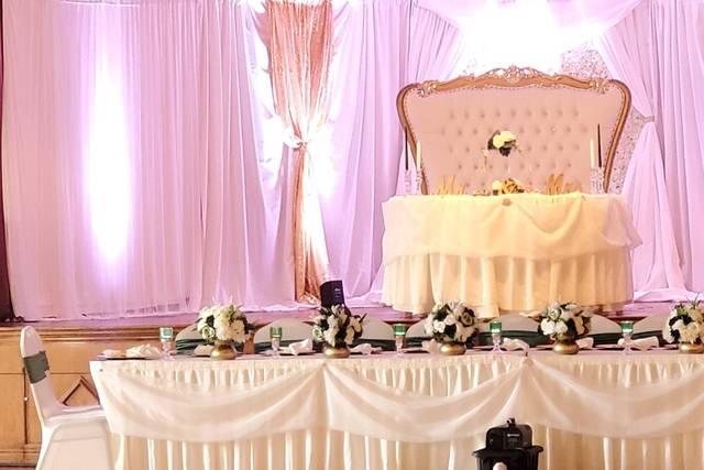 Sweetheart Table & Backdrop