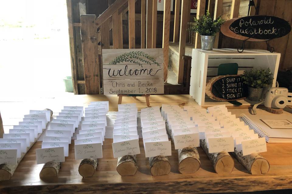 Escort cards