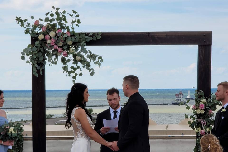 The perfect backdrop for vows
