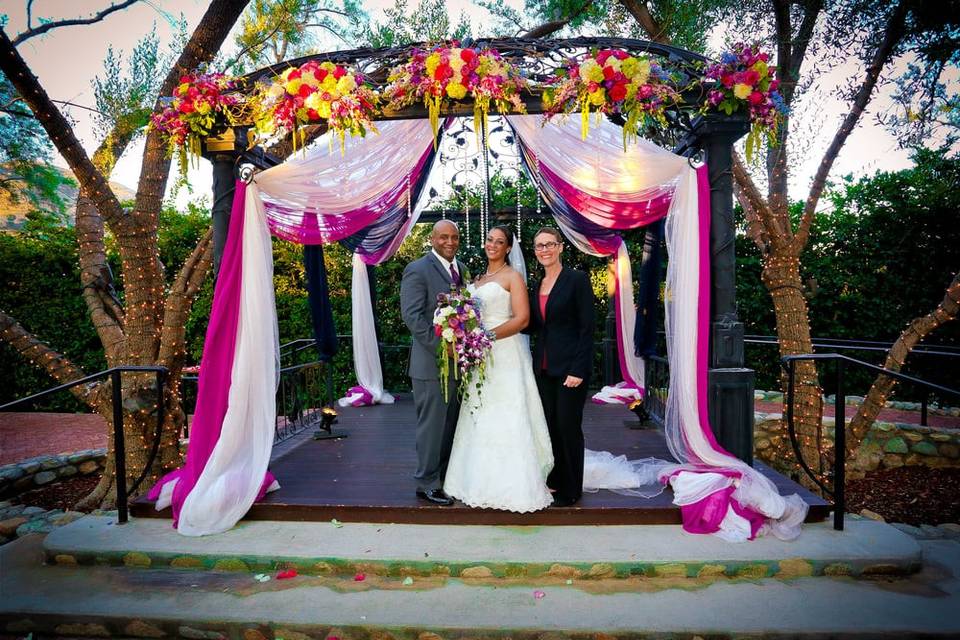 Beautiful wedding arch