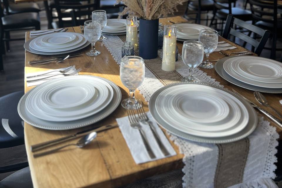 Table Setting and Venue