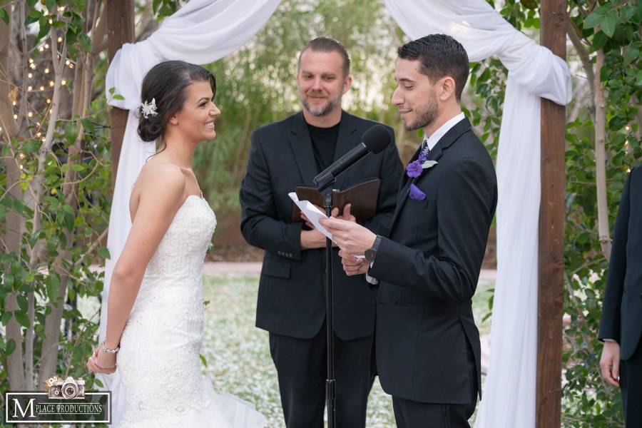 All smiles during the ceremony