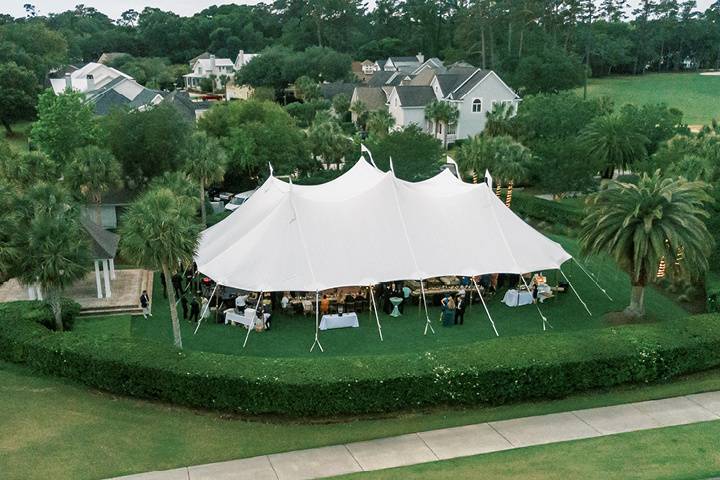 Tent in Courtyard