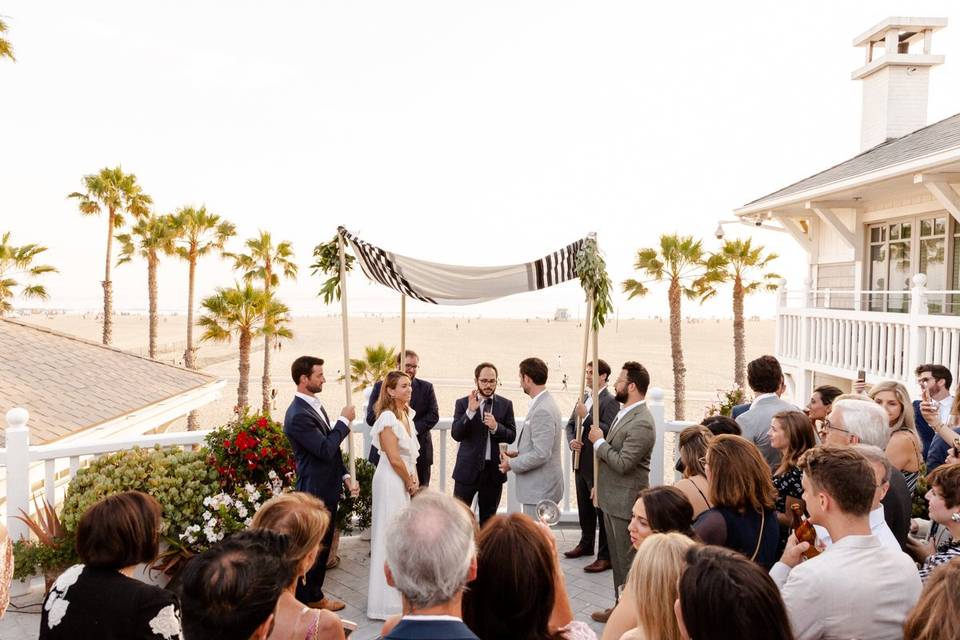 Beachfront ceremony