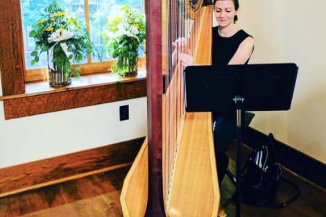 Wedding harpist