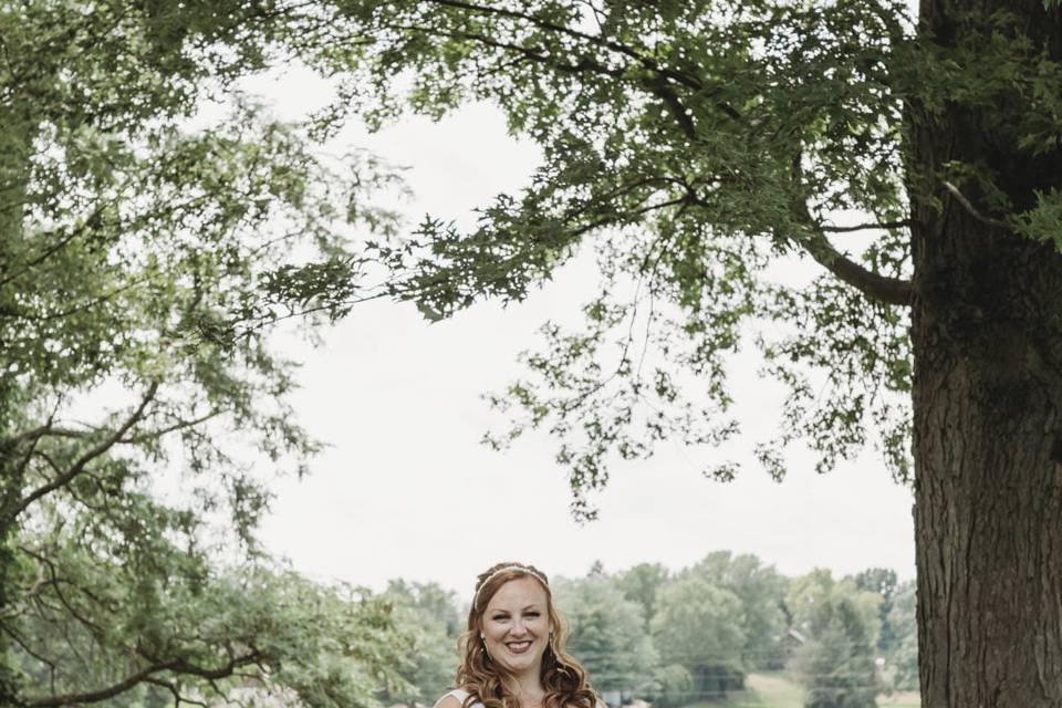 Bride on her wedding day