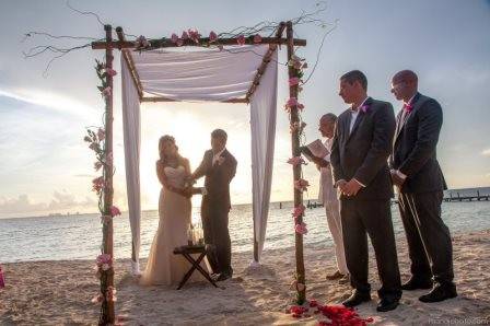 Sunset wedding