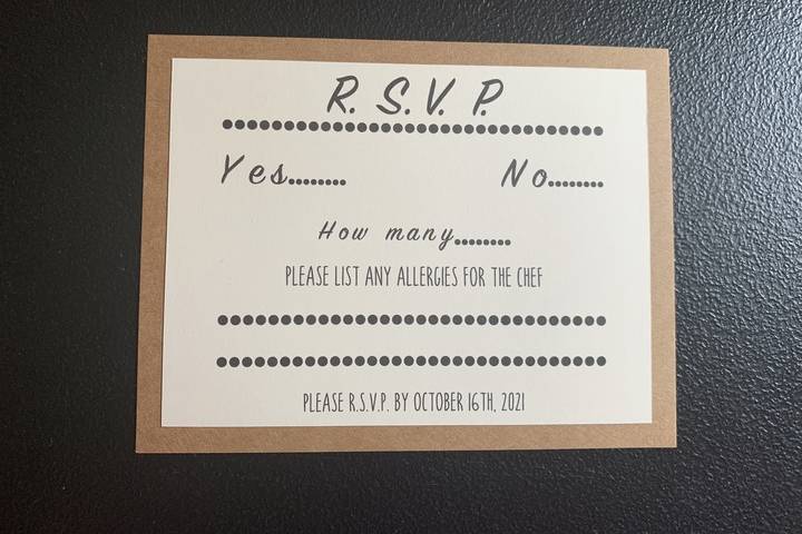 Rustic RSVP