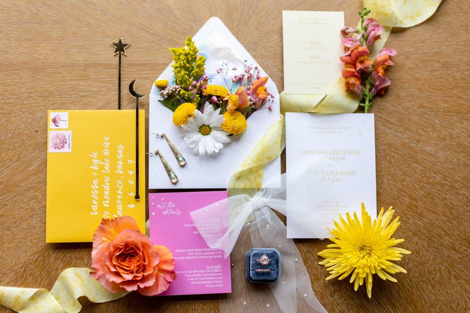 Colorful Wedding Details