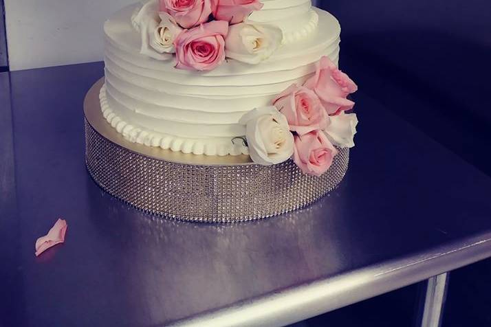 Four tier wedding cake