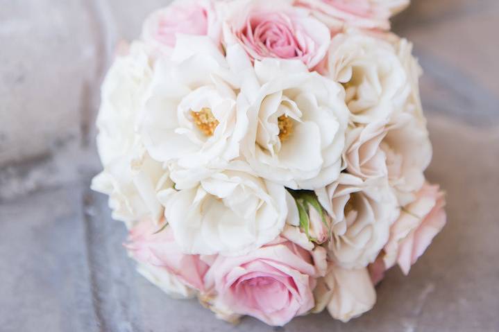 Our beautiful flower girls held these gorgeous kissing balls as they walked down the aisle