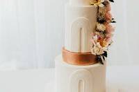 Boho and Copper cake