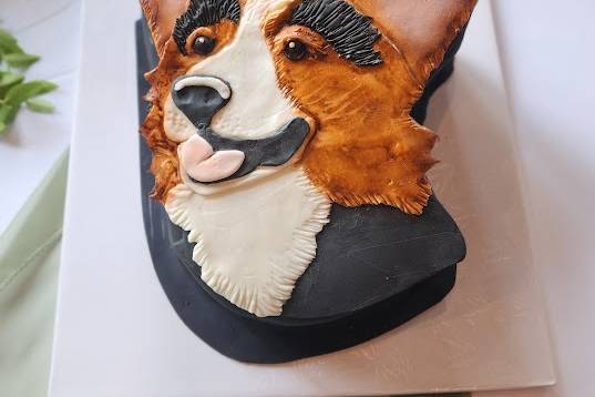 Corgi 2D cake