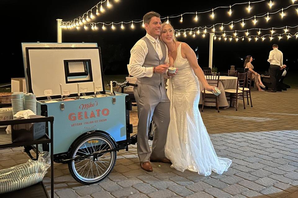 Bride and Groom with Trike