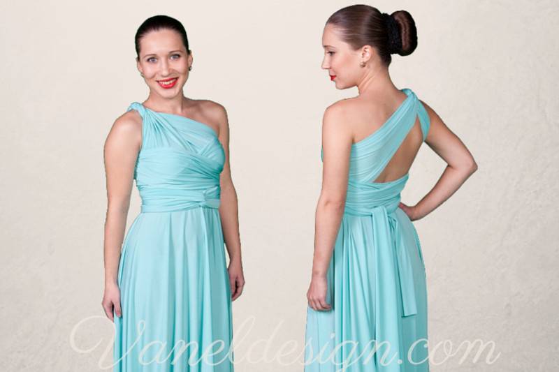 Robin Egg Blue Convertible Bridesmaid Dress