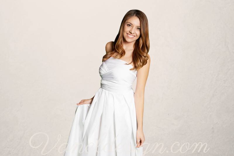 White Convertible Bridesmaid Dress